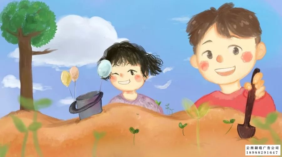 昆明墙体广告公司制作的墙体壁画